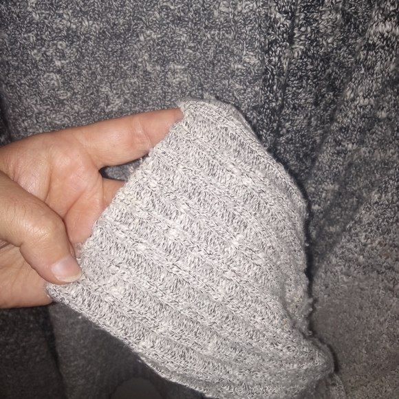 Simply Vera Vera Wang Long Cardigan XL Black/White/Grey - Picture 6 of 10